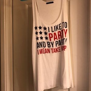 White American flag top